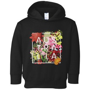 Flowers Of Australia Word Art Australian Pride Toddler Hoodie