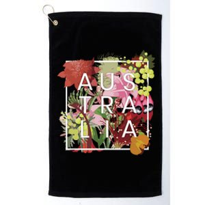 Flowers Of Australia Word Art Australian Pride Platinum Collection Golf Towel