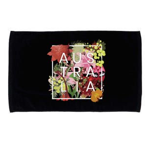 Flowers Of Australia Word Art Australian Pride Microfiber Hand Towel