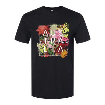 Flowers Of Australia Word Art Australian Pride Softstyle CVC T-Shirt