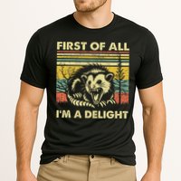 First Of All IM A Delight Sarcastic Angry Opossum Lover Performance Shirt