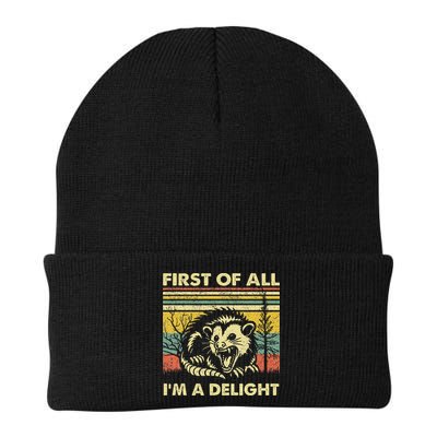 First Of All IM A Delight Sarcastic Angry Opossum Lover Beanie