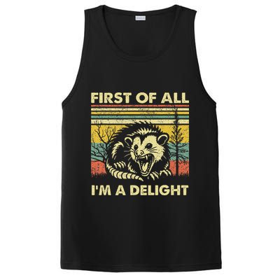 First Of All IM A Delight Sarcastic Angry Opossum Lover PosiCharge Competitor Tank
