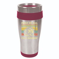 First Of All IM A Delight Sarcastic Angry Opossum Lover 16oz Travel Tumbler