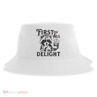 First Of All IM A Delight Funny Raccoon Sustainable Bucket Hat