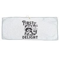 First Of All IM A Delight Funny Raccoon Large Microfiber Waffle Golf Towel