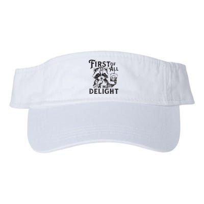 First Of All IM A Delight Funny Raccoon Visor
