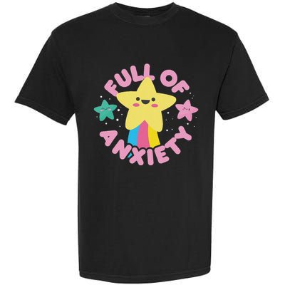 Full Of Anxiety Cute Kawaii Kawaii Goth Pastel Goth Garment-Dyed Heavyweight T-Shirt