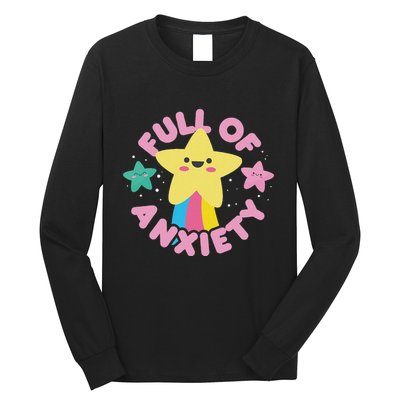 Full Of Anxiety Cute Kawaii Kawaii Goth Pastel Goth Long Sleeve Shirt