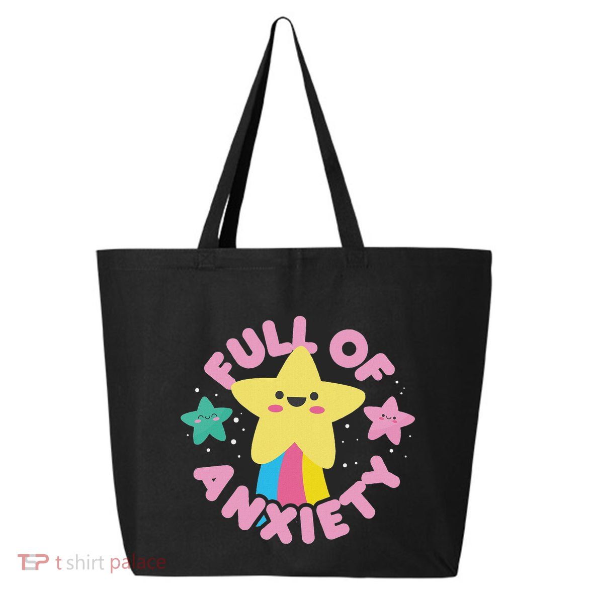Full Of Anxiety Cute Kawaii Kawaii Goth Pastel Goth 25L Jumbo Tote