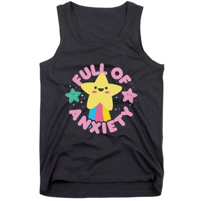 Full Of Anxiety Cute Kawaii Kawaii Goth Pastel Goth Tank Top