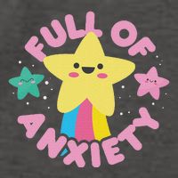 Full Of Anxiety Cute Kawaii Kawaii Goth Pastel Goth Vector Backpack