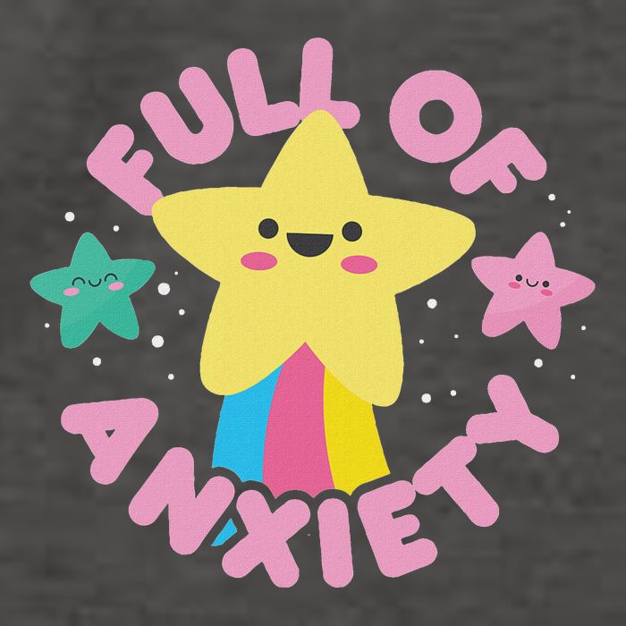Full Of Anxiety Cute Kawaii Kawaii Goth Pastel Goth Vector Backpack