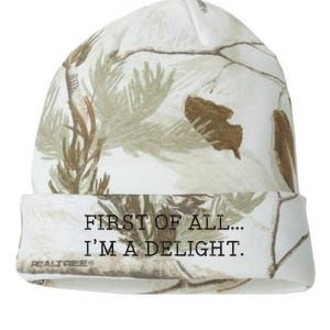 First Of All IM A Delight Kati Licensed 12" Camo Beanie