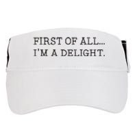 First Of All IM A Delight Adult Drive Performance Visor