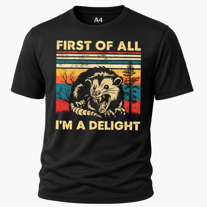 First Of All IM A Delight Sarcastic Angry Opossum Possum Performance Shirt