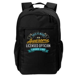 Funny Optician Awesome Job Occupation Daily Commute Backpack