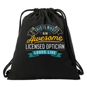 Funny Optician Awesome Job Occupation Drawstring Bag