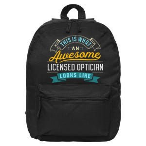 Funny Optician Awesome Job Occupation 16 in Basic Backpack