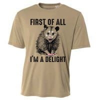 First Of All IM A Delight Opossum Lover Matching Cooling Performance Crew T-Shirt