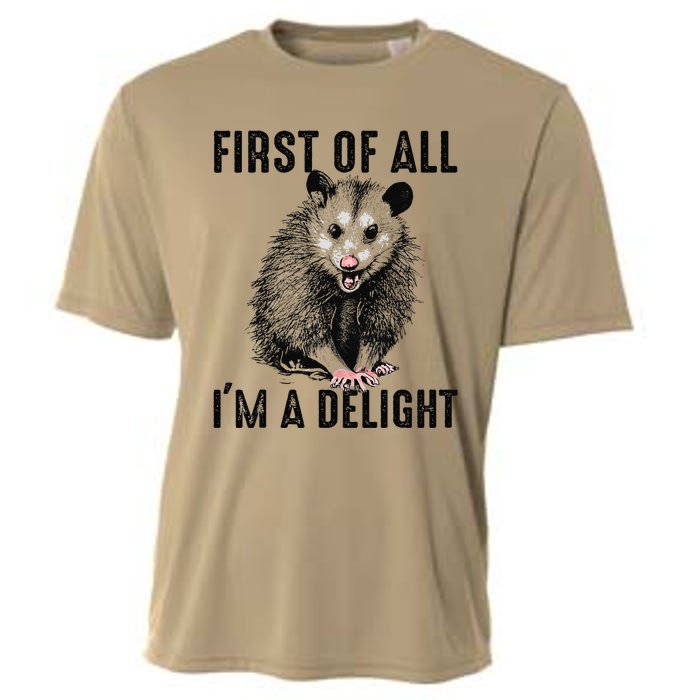 First Of All IM A Delight Opossum Lover Matching Cooling Performance Crew T-Shirt