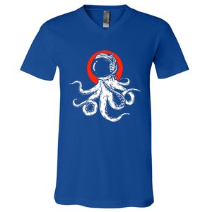 Funny Octopus Alien V-Neck T-Shirt