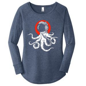 Funny Octopus Alien Women's Perfect Tri Tunic Long Sleeve Shirt