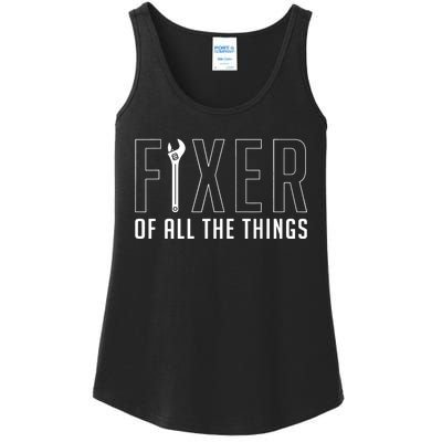 Fixer Of All The Things Fathers Day Craftsman Ladies Essential Tank