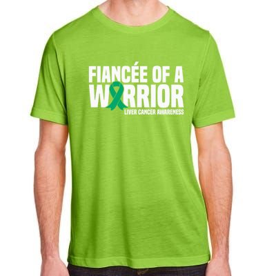 Fiancee Of A Warrior Liver Cancer Awareness Meaningful Gift Adult ChromaSoft Performance T-Shirt