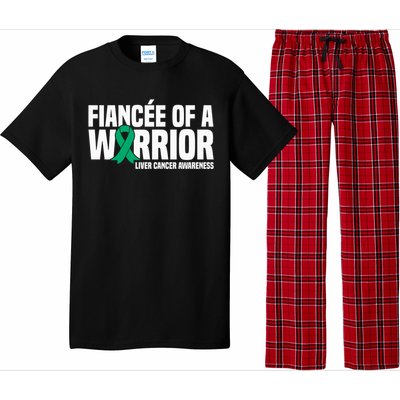 Fiancee Of A Warrior Liver Cancer Awareness Meaningful Gift Pajama Set