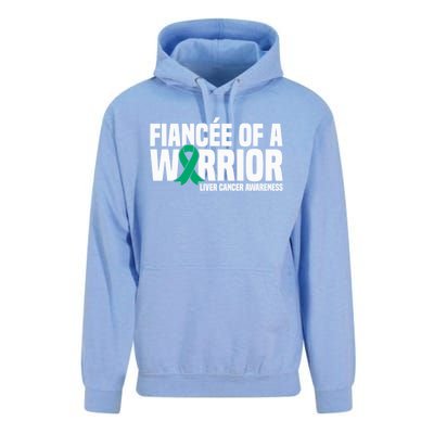 Fiancee Of A Warrior Liver Cancer Awareness Meaningful Gift Unisex Surf Hoodie