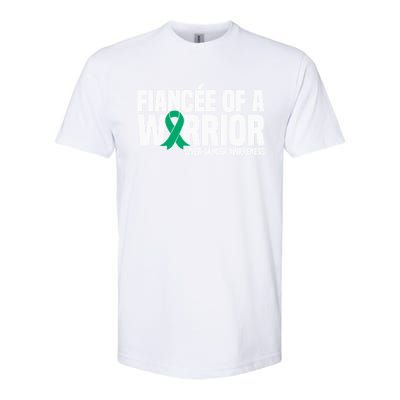 Fiancee Of A Warrior Liver Cancer Awareness Meaningful Gift Softstyle CVC T-Shirt