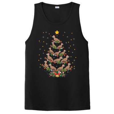 Funny Otter Animal Lover Xmas Gift Otter Christmas Tree Gift PosiCharge Competitor Tank