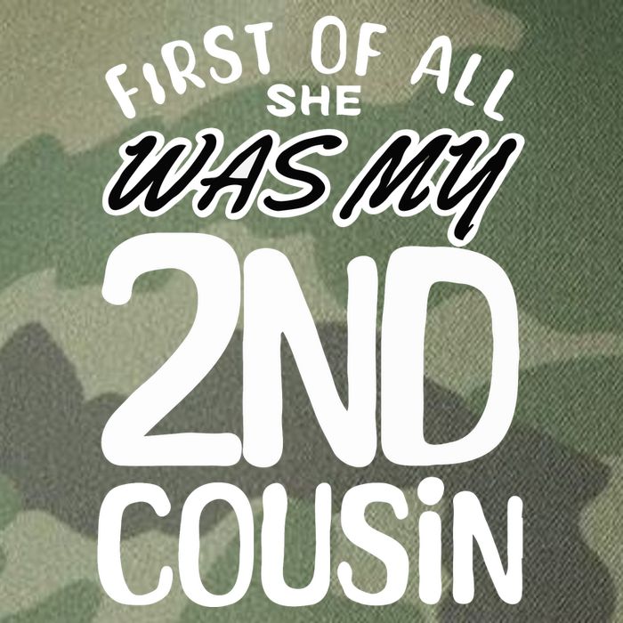 First Of All She Was My 2nd Cousin Funny Joke Legacy Tie Dye Trucker Hat