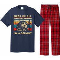 First Of All IM A Delight Sarcastic Angry Opossum Lover Pajama Set