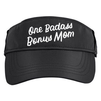 Funny One Badass Bonus Mom Gift For Stepmom MotherS Day Adult Drive Performance Visor