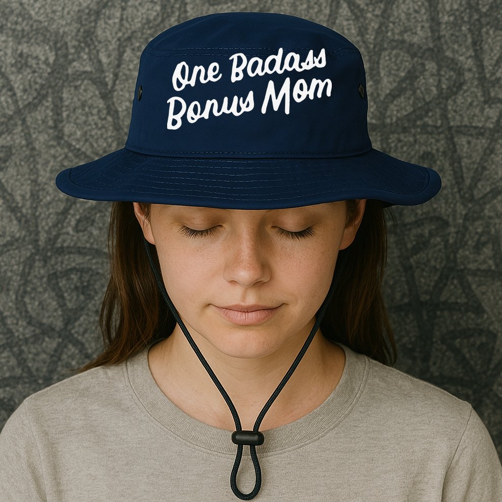 Funny One Badass Bonus Mom Gift For Stepmom MotherS Day Bucket Hat
