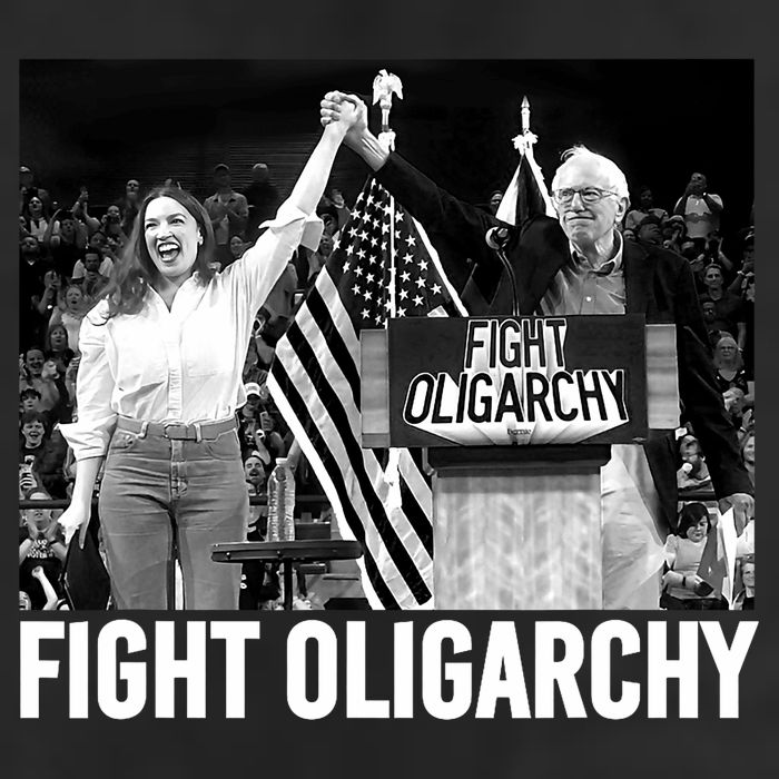 Fight Oligarchy Bernie Sanders And AOC Freedom US Anti Trump  Adult Drive Performance Visor