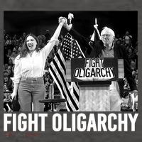 Fight Oligarchy Bernie Sanders And AOC Freedom US Anti Trump  Vector Backpack