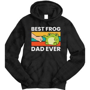 Frog Owner Best Frog Dad Ever Pet Frog Tie Dye Hoodie