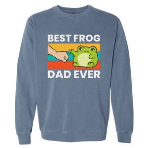 Frog Owner Best Frog Dad Ever Pet Frog Garment-Dyed Sweatshirt