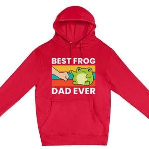 Frog Owner Best Frog Dad Ever Pet Frog Premium Pullover Hoodie