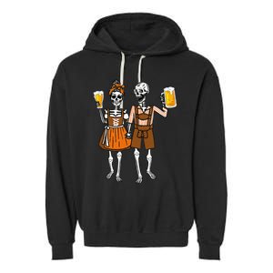 Funny Oktoberfest Beer Germany German Garment-Dyed Fleece Hoodie