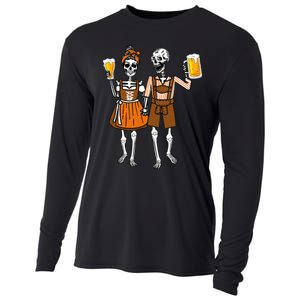 Funny Oktoberfest Beer Germany German Cooling Performance Long Sleeve Crew