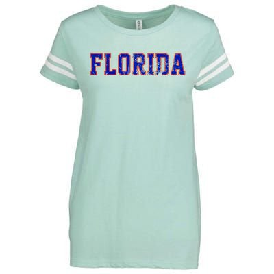 Florida Orange Blue Retro Fl Enza Ladies Jersey Football T-Shirt