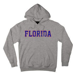 Florida Orange Blue Retro Fl Tall Hoodie