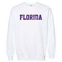 Florida Orange Blue Retro Fl Garment-Dyed Sweatshirt