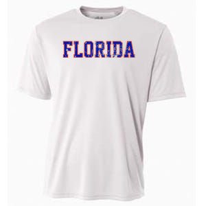 Florida Orange Blue Retro Fl Cooling Performance Crew T-Shirt