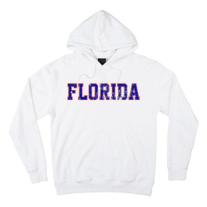 Florida Orange Blue Retro Fl Hoodie