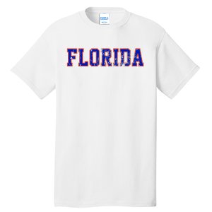 Florida Orange Blue Retro Fl Tall T-Shirt